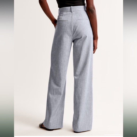 A&F Sloan Tailored Wide Leg Pant in Grey - Picture 6 of 11
